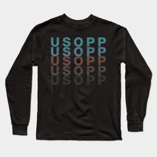 Vintage Proud Anime Name Usopp Funny Birthday Gift Long Sleeve T-Shirt